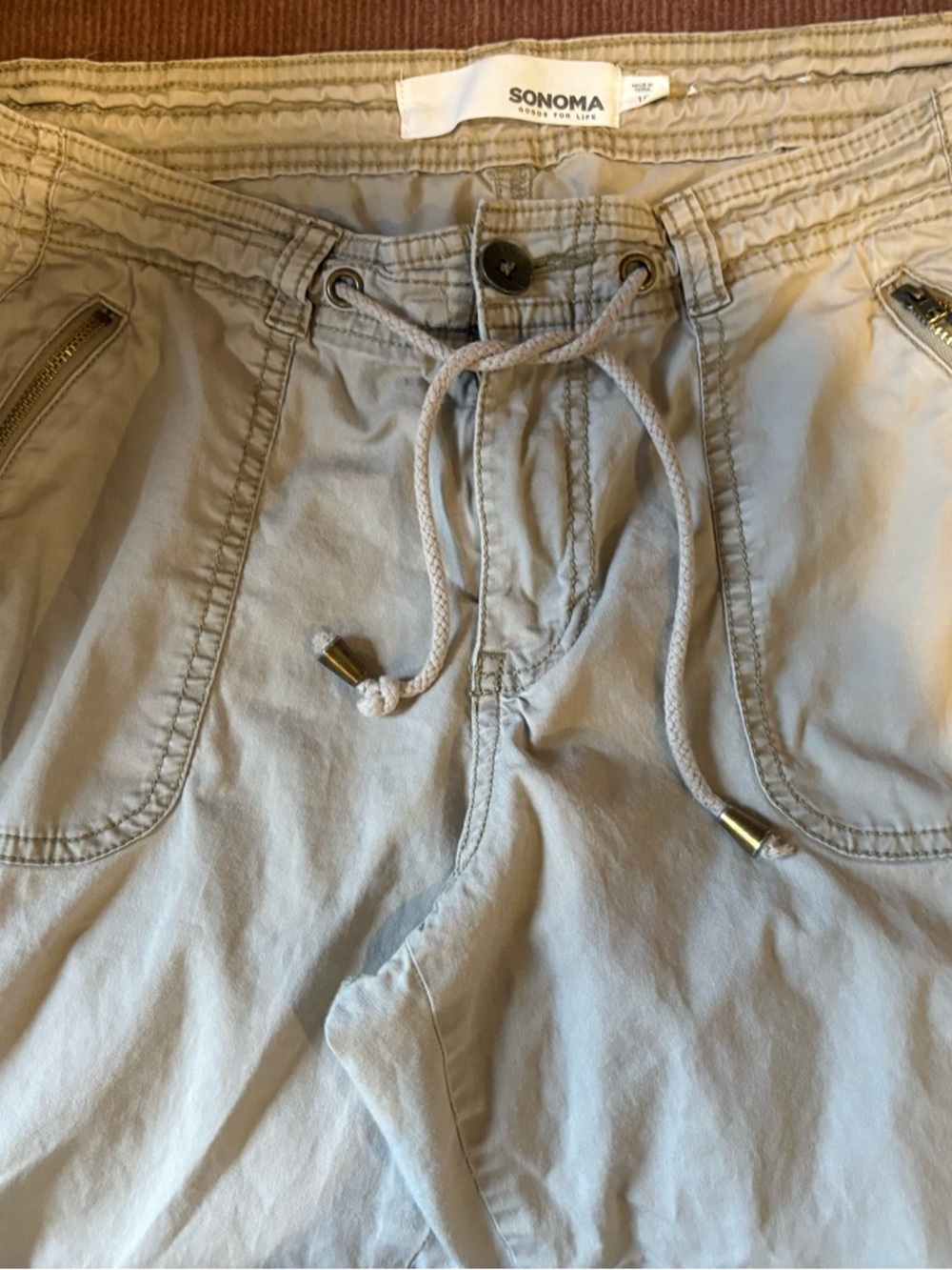 SONOMA Khaki Drawstring Casual Pants